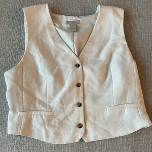 H&M Off-White Sleeveless Vest